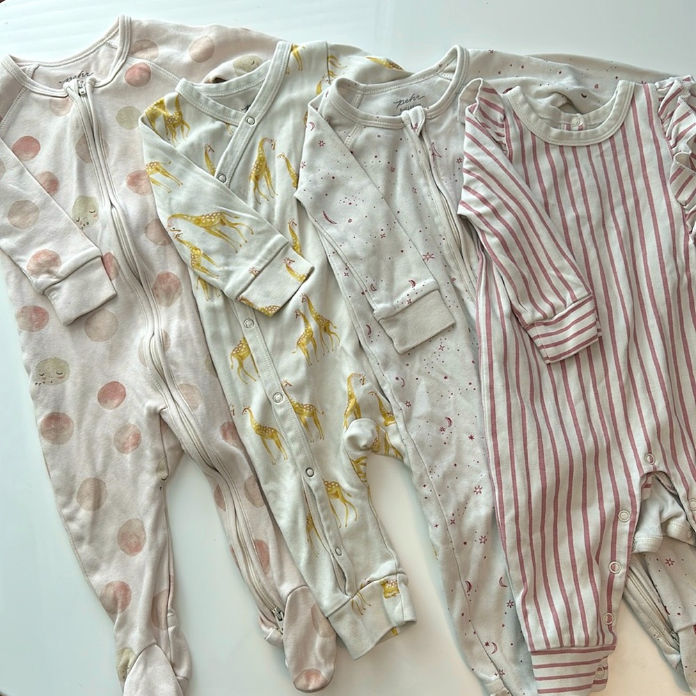 Pehr Set of 3 Beautiful Pajamas and 1 Outfit